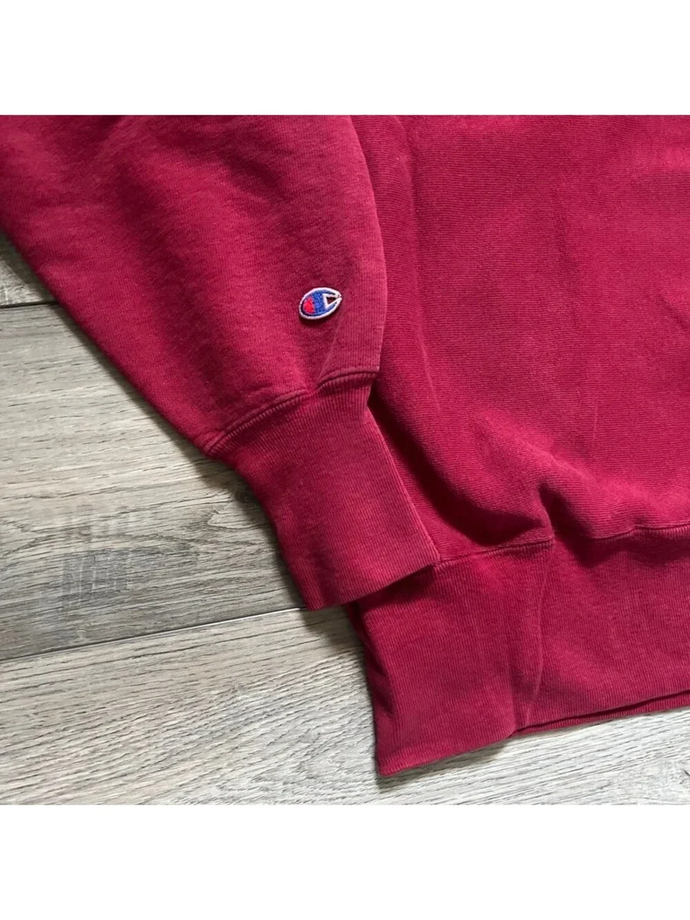 Vintage Champion Men's L Reverse Weave Crewneck Sweatshirt Red Made In USA